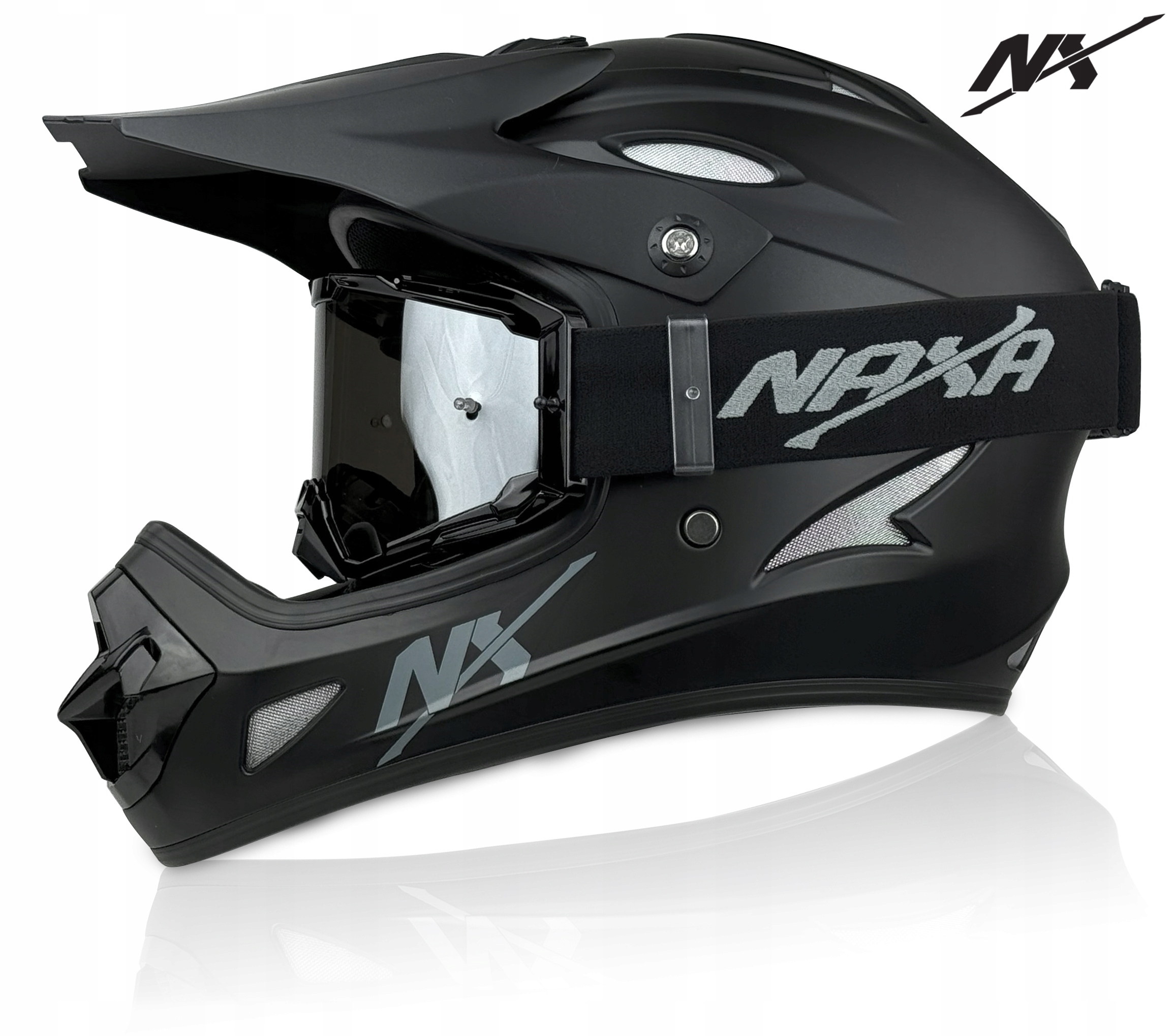 Cyklistická Přilba Nx Pro Sjezd Na Skútr rL Brýle Naxa G5/AY