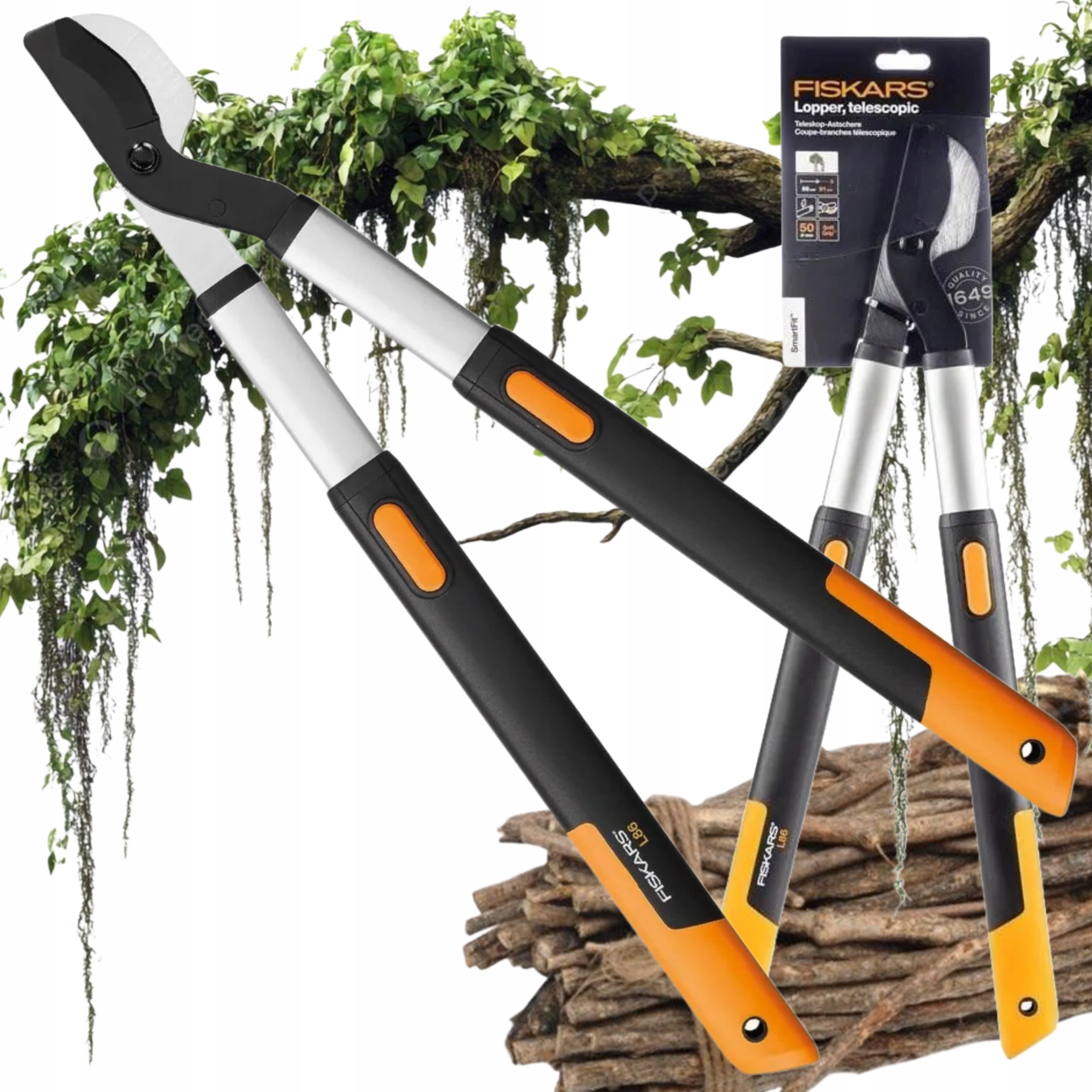 Fiskars L86 Smartfit Teleskopický Nožnicový Nôž Na Konáre 40 MM Nožnice
