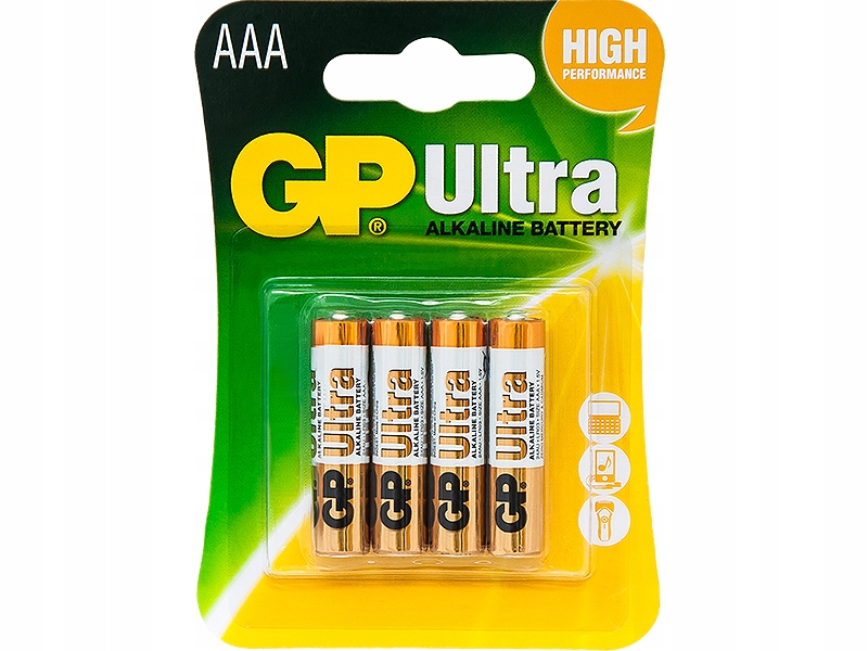 

4x Bateria Ultra Alkaline Gp Aaa Paluszki LR3 1,5V