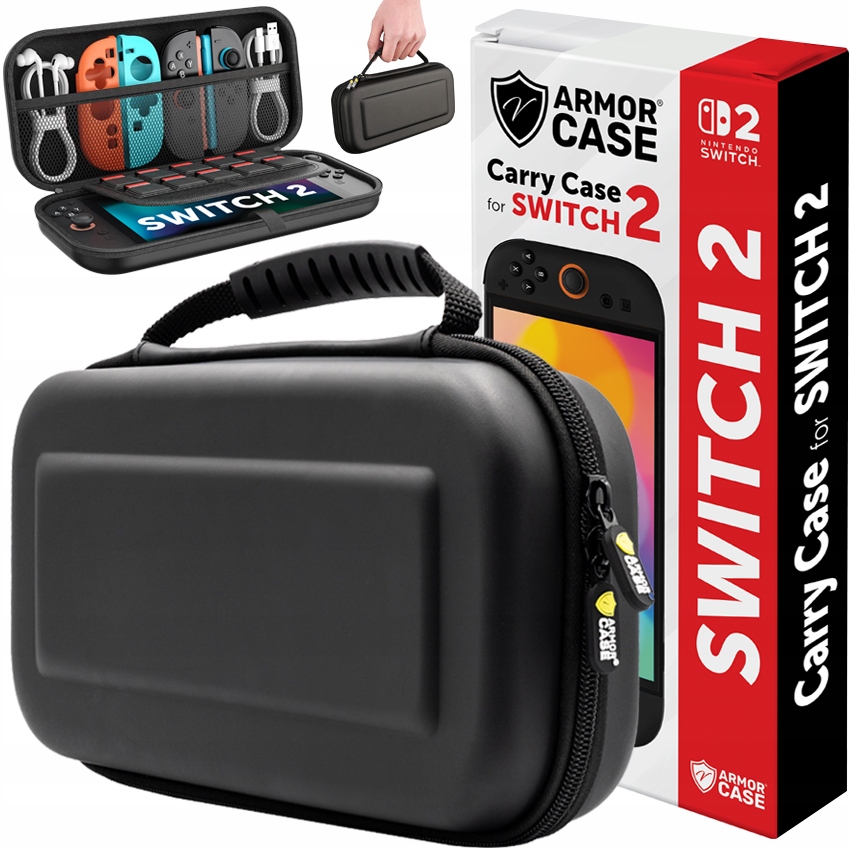 Etui ArmorCase wzmocnione czarne do Nintendo Switch 2