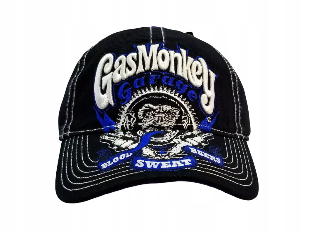 Pánská Kšiltovka Gas Monkey 55-5 9 Cm Výšivka Černá