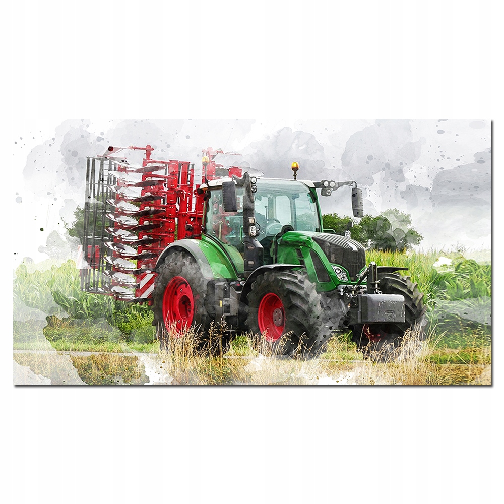 

obraz Traktor 6 -60x30cm na płótnie ciągnik