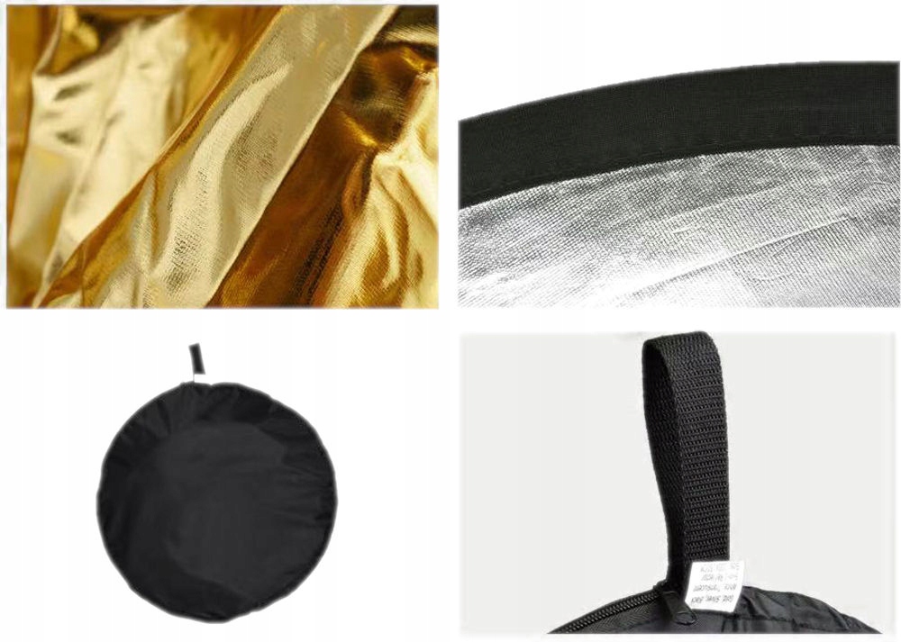 BLENDA FOTOGRAFICZNA DO ZDJĘĆ DYFUZOR ŚWIATŁA DO STUDIA 60X90CM SKŁADANA Typ 5 w 1