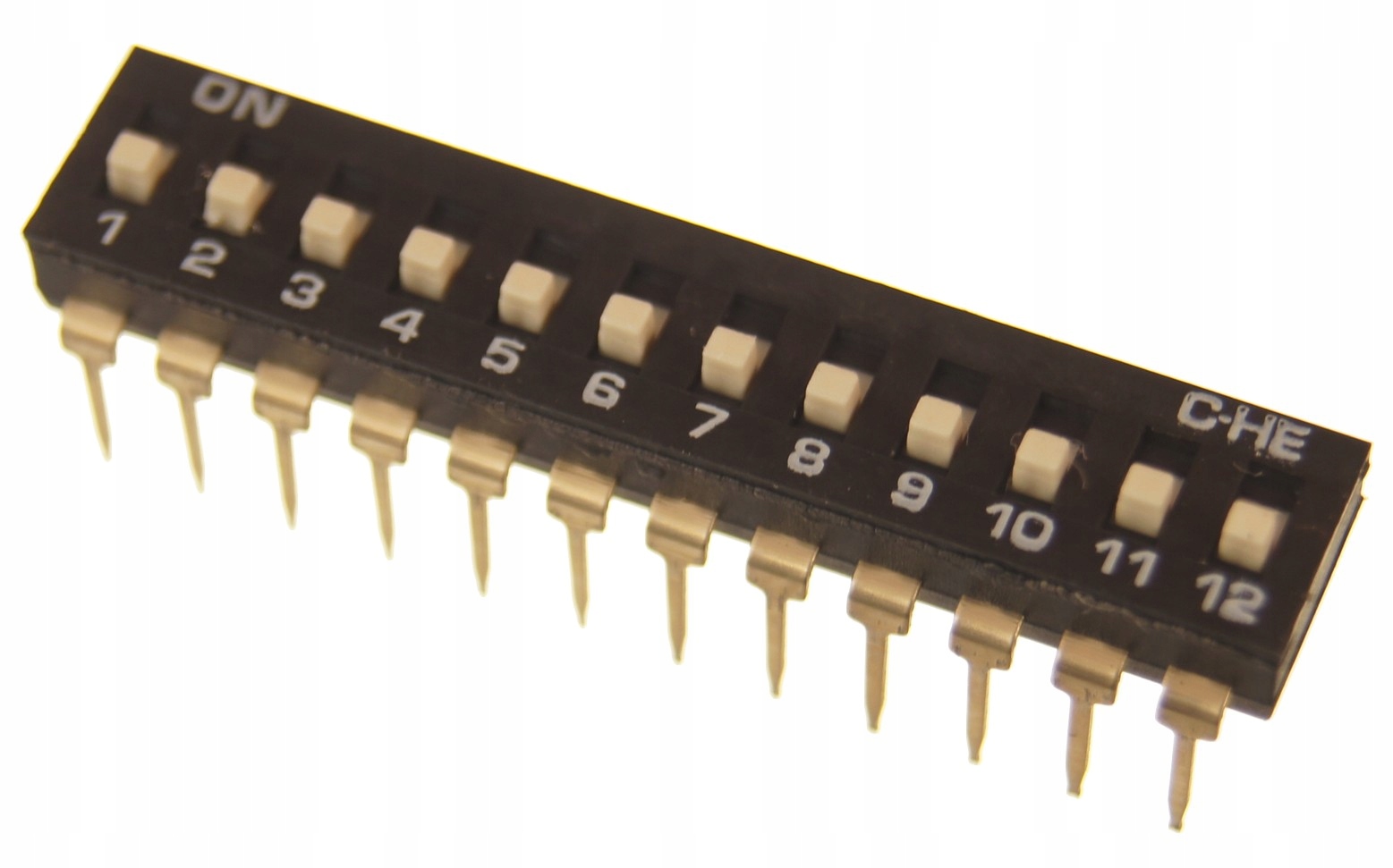 

Przełącznik suwakowy 12 pozycyjny Dip Switch