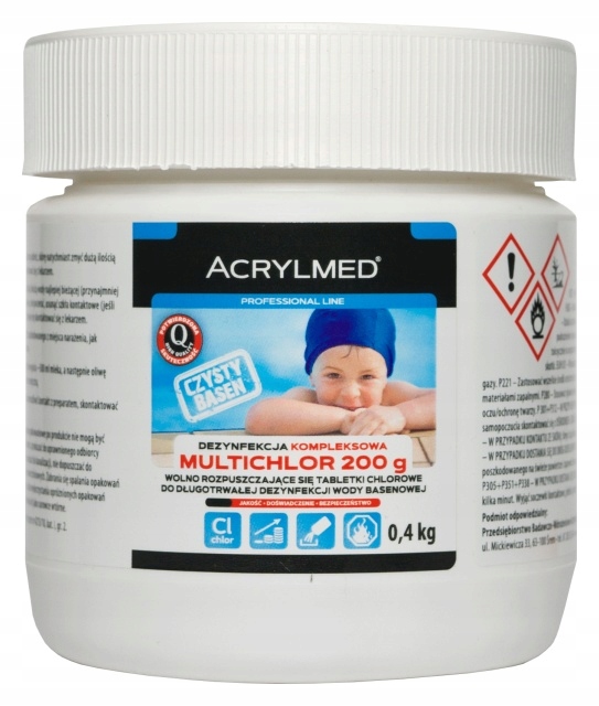 

Tabletki Multichlor 200g 3 kg Acrylmed