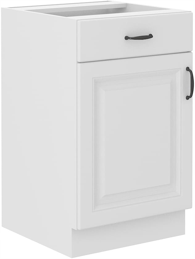 Bílá Kuchyňská Skříňka Stilo 50 CM 1 Dveře 1ŠUPLÍK