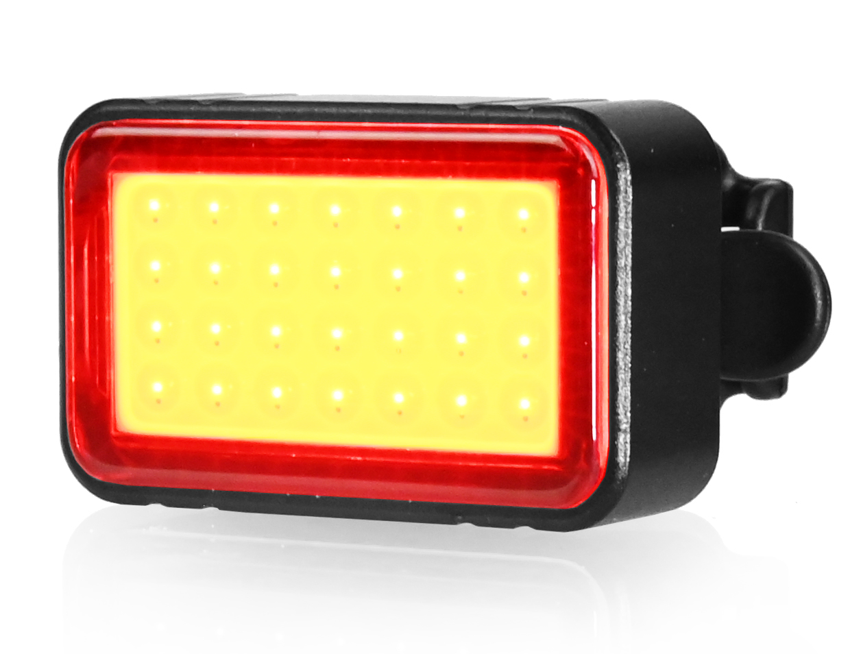 MOCNA LAMPKA ROWEROWA TYLNA Z UCHWYTEM USB LED AKUMULATOR 350mAh ZESTAW XXL Model ZD41C