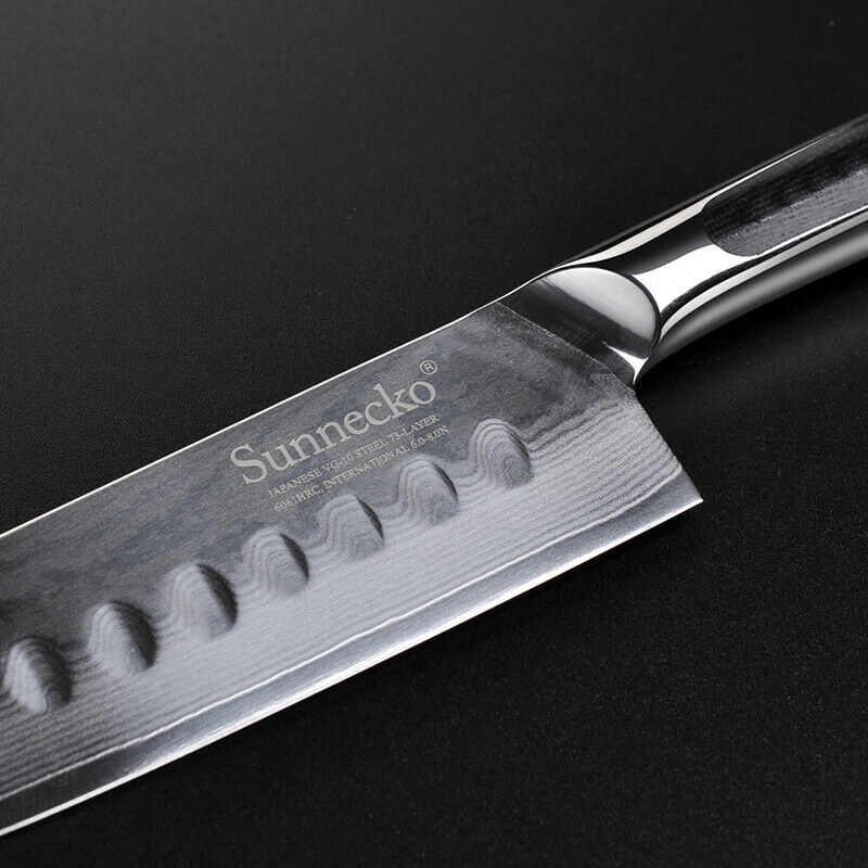 Nóż SANTOKU SUNNECKO ELITE 13 DAMAST VG10 Japan Marka inna marka