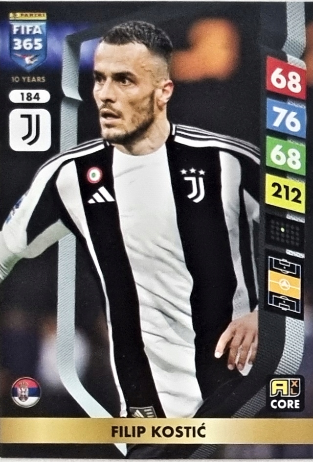 Fifa 365 2025 Core 184 Filip Kostic Juventus