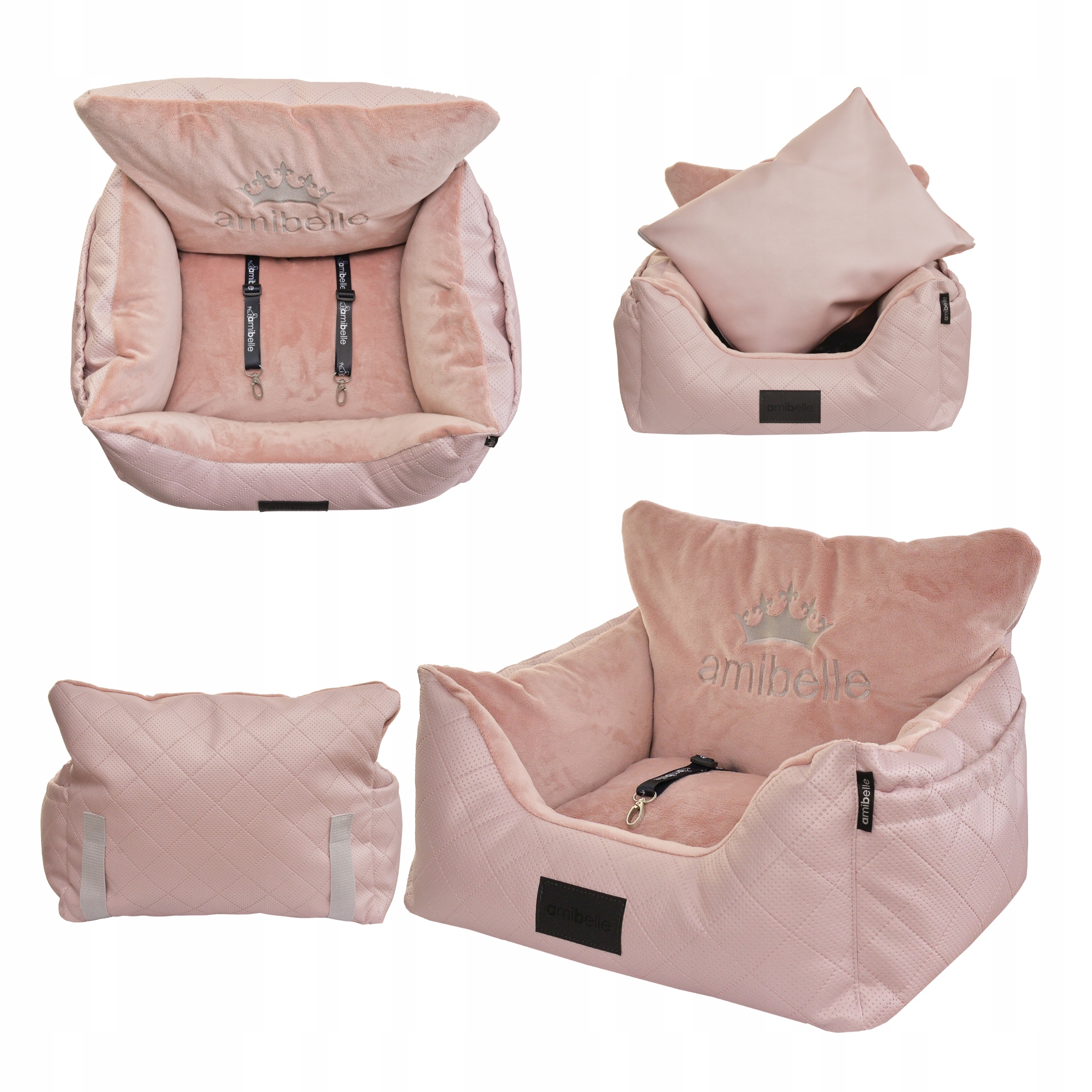 Levně Autosedačka pro psa kočku Přepravka Pelíšek Na sedadlo