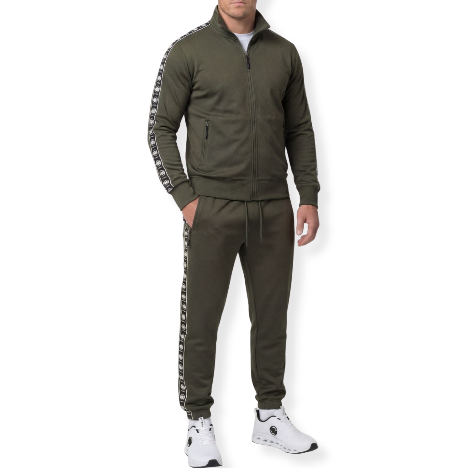 Męski Komplet Dresowy Pitbull Zestaw Bluza i Spodnie Oldschool Powers