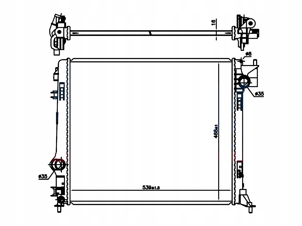 NISSAN QASHQAI 2013-2017 CHŁODNICA 2140000Q3L