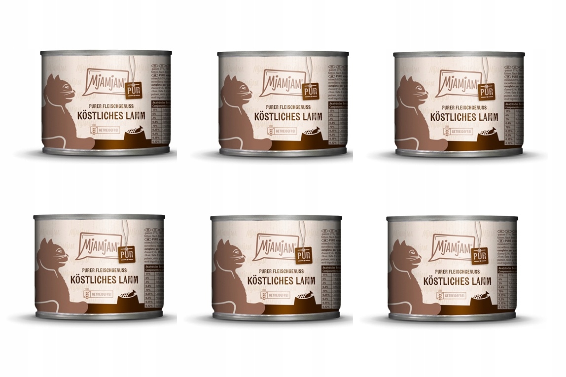 Mjamjam Pure Jehněčí maso 6 x 200 g