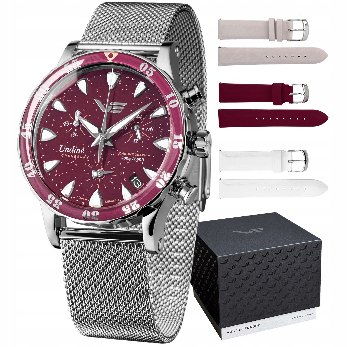 Dámské hodinky Vostok Europe VK68-515A774B stříbrné