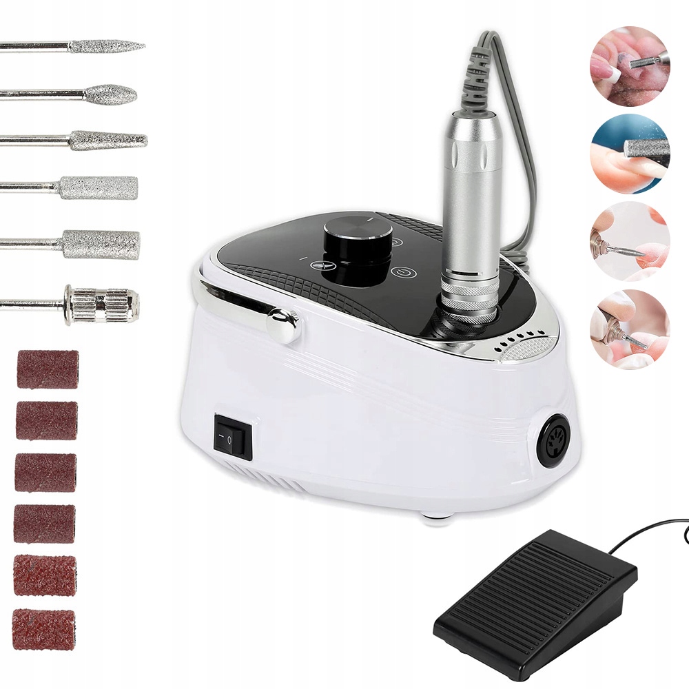 Elektrická Vrtačka Na Nehty Bruska Profesionální 35000 Ot/min