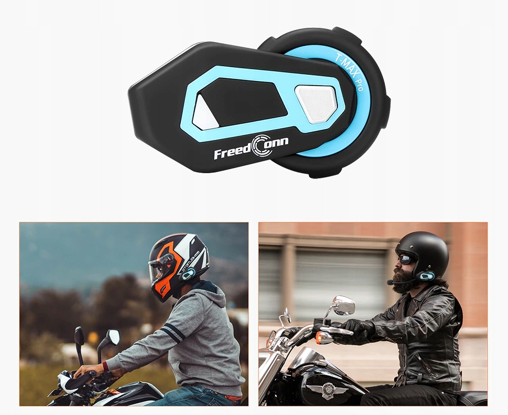 2X INTERKOM MOTOCYKL FREEDCONN T MAX V4 PRO 6 OSOB Typ polaczenia Bluetooth