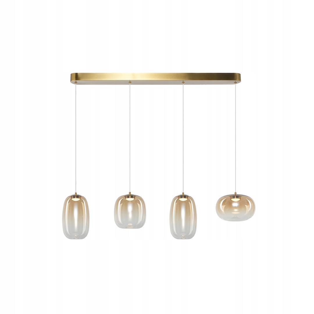 MiLAGRO Závesná lampa Vaso Amber 15W Stropný luster Osvetlenie