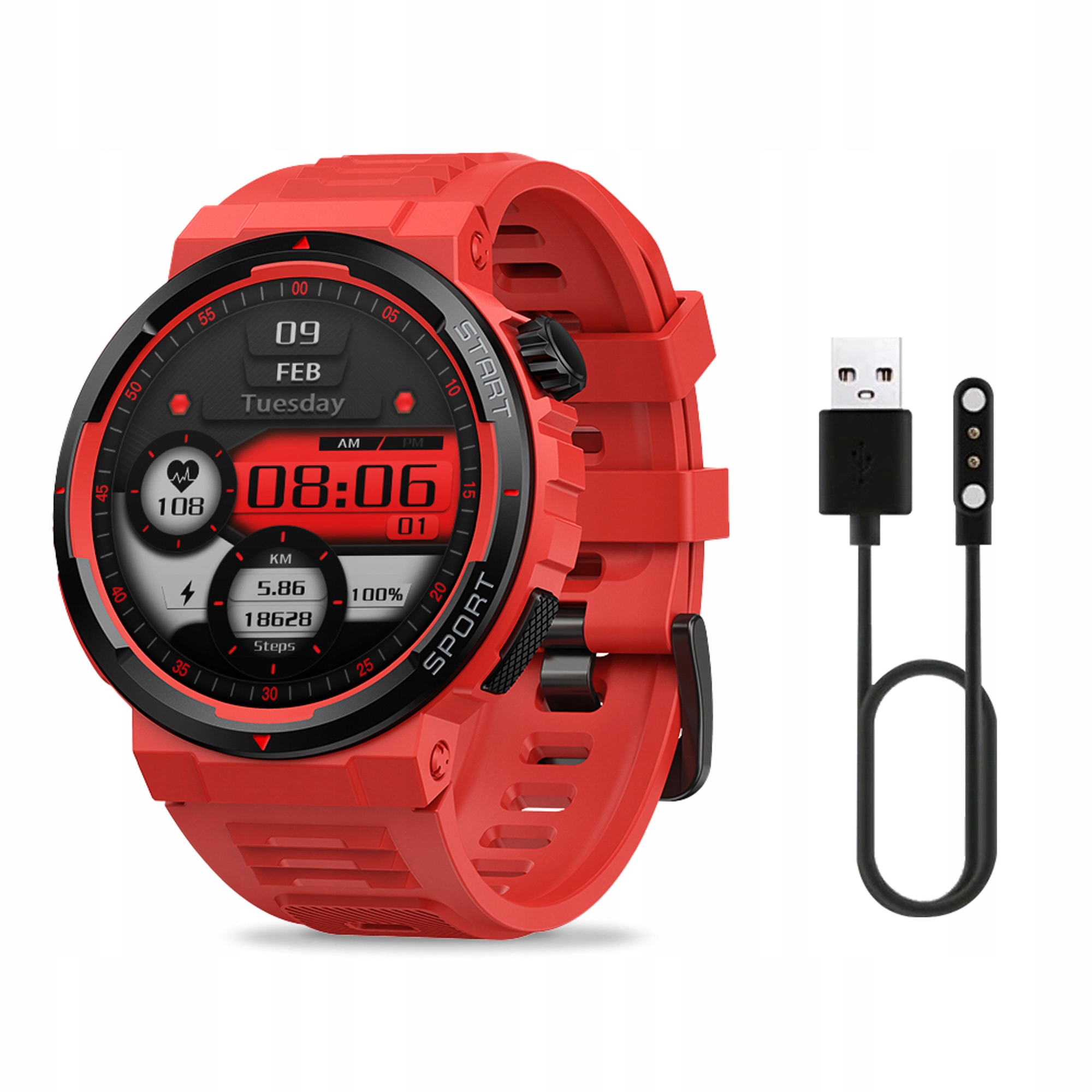 Chytré Hodinky Zeblaze Ares 3 Plus červené