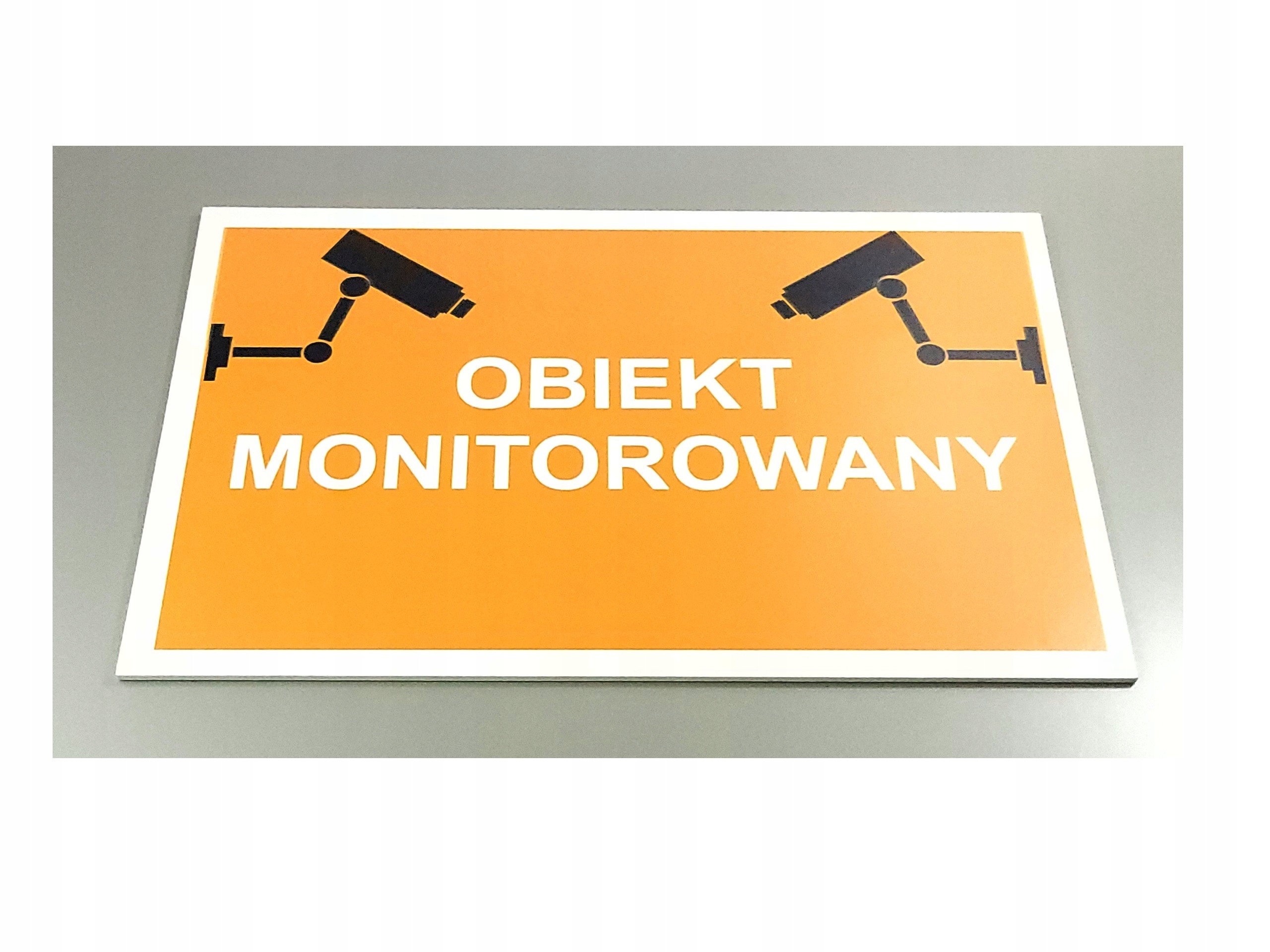 OBIEKT MONITOROWANY TABLICZKA INFORMACYJNA 30X20