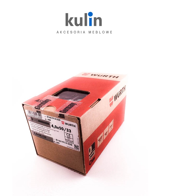 Wkręty WURTH ASSY Plus 4x50 Konfirmaty 500 szt EAN (GTIN) 4045989516599