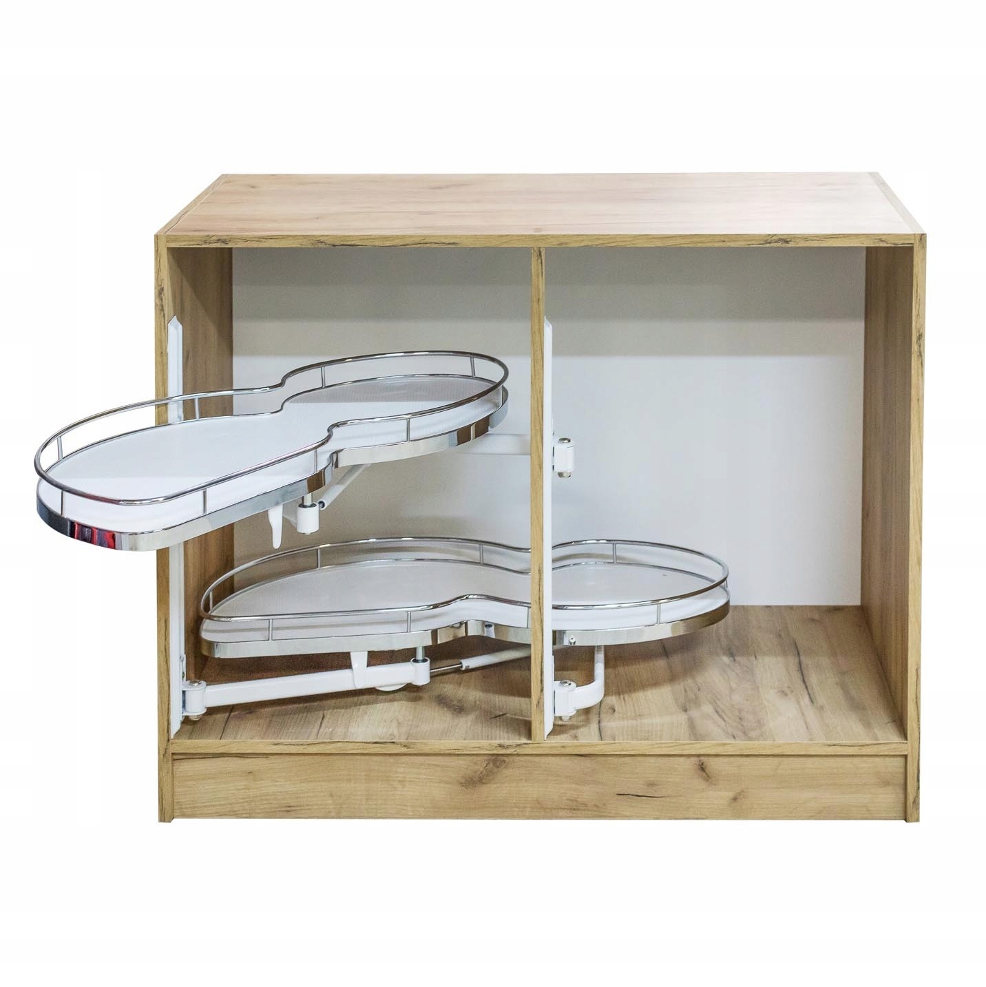 Koš Cargo Corner 450 mm Ledvinka Levá Bílá S Tlumením Dovírání Prostiskluzová Podložka