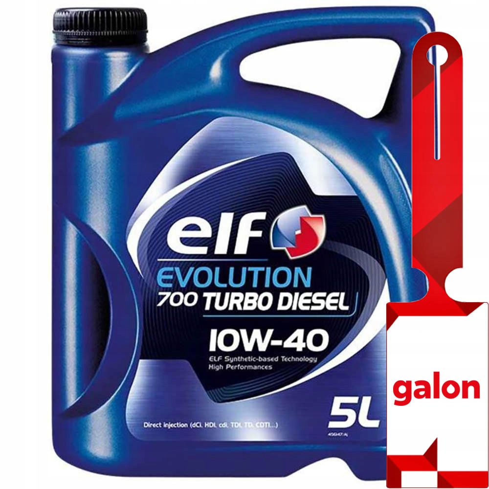Elf Evolution 700 Sti Turbo Diesel 10W40 5L półsyntetyczny olej silnikowy
