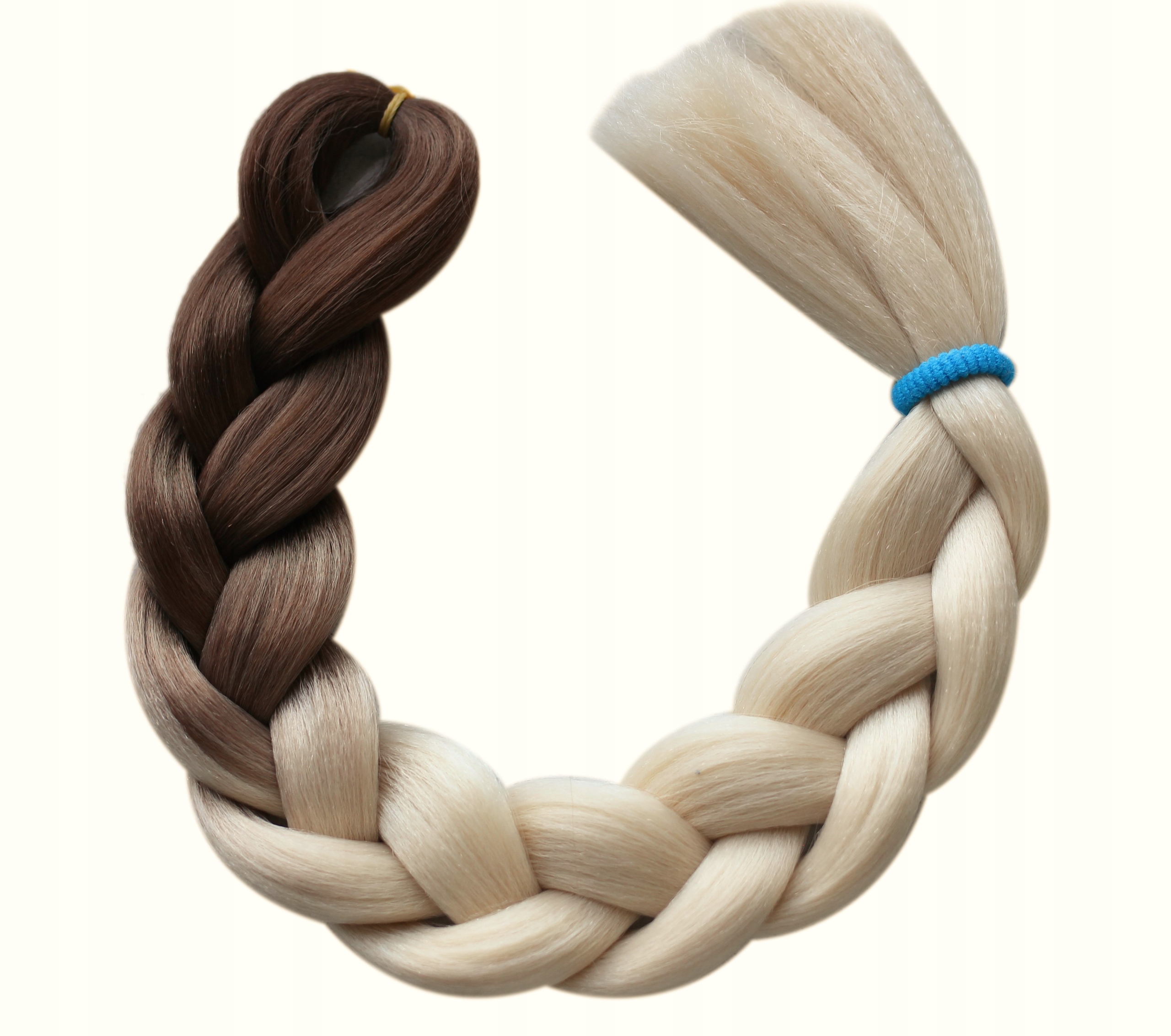 

Włosy Syntetyczne Warkoczyki Ombre Brąz Blond A2