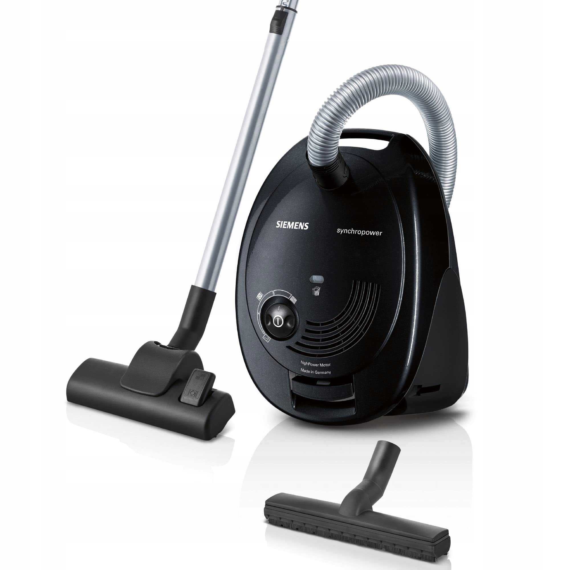 Siemens Vreckový vysávač Synchropower VS06A212, 600 W, čierny