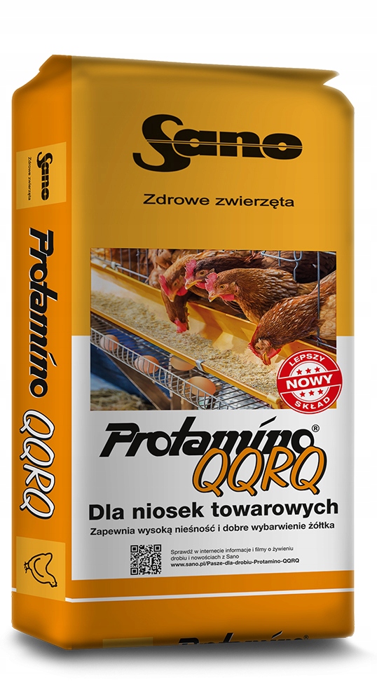 Sano QQRQ Koncentrat Karma Pasza dla kur niosek 25 kg