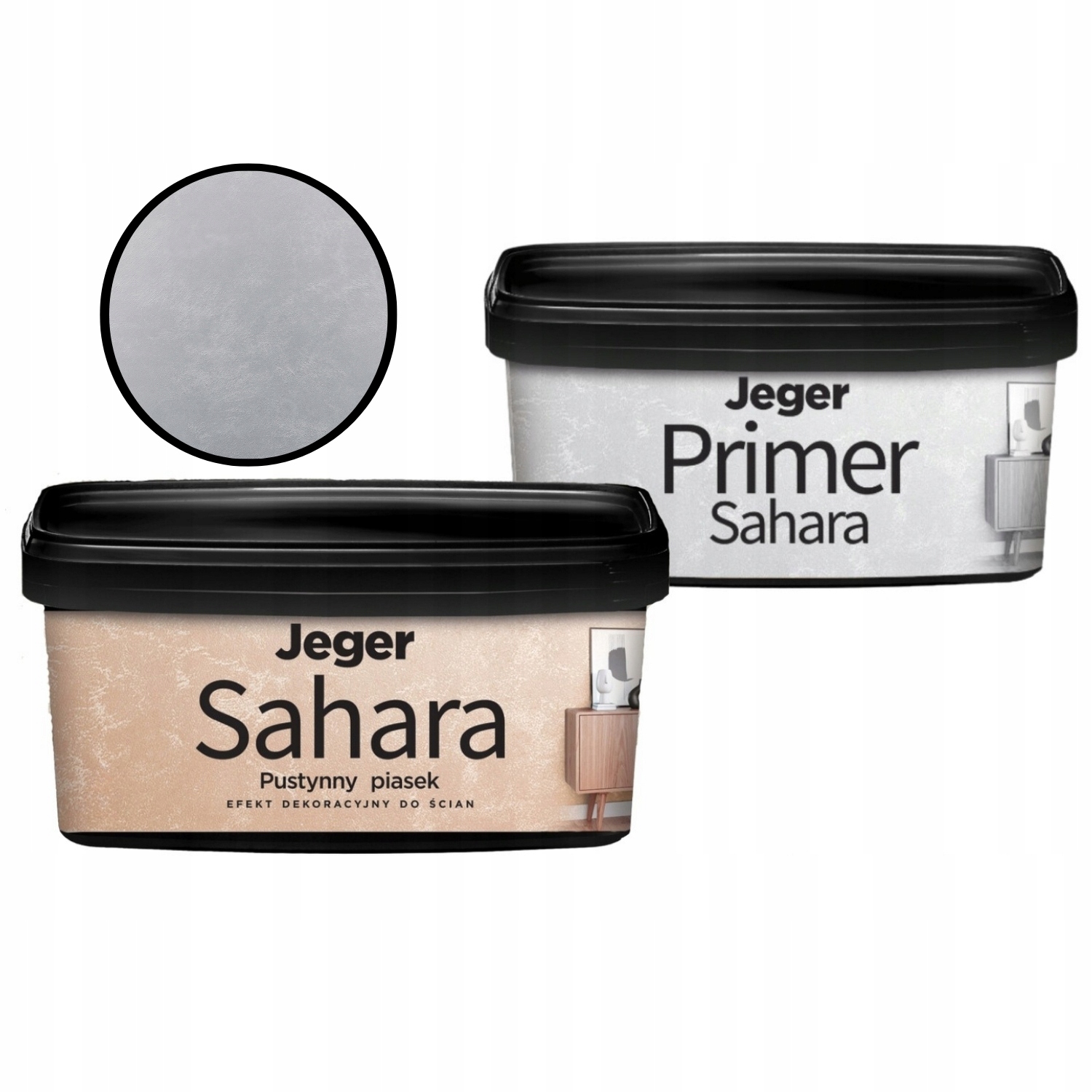 Sada nástěnných efektů Pouštní písek Sahara Norberto 1L Primer Sahara 1L