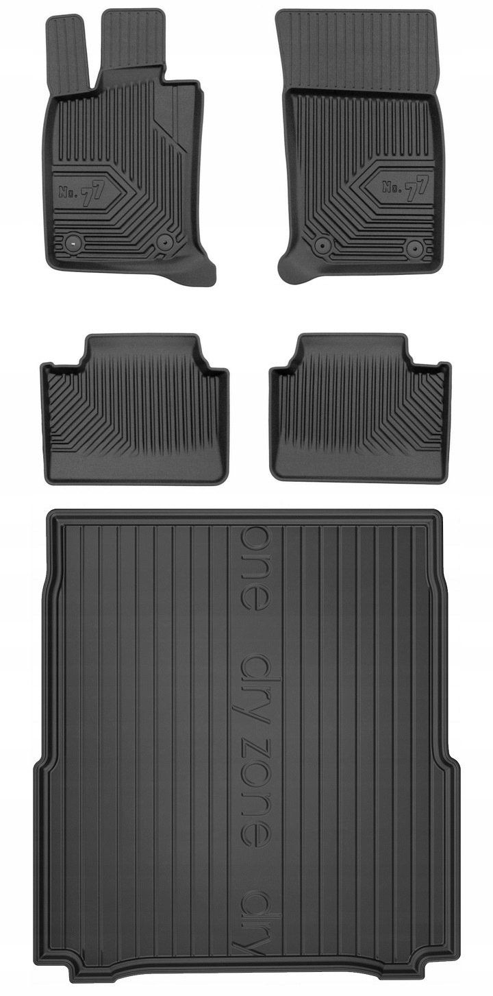Set 77 Koberce a rohože Porsche Panamera 2 Lb 2016-2023 bw
