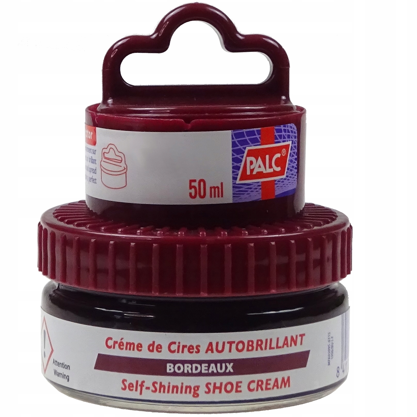 PASTA DO BUTÓW BORDOWA WOSKOWA KREM PALC + GĄBKA Kod producenta PALC 2W1