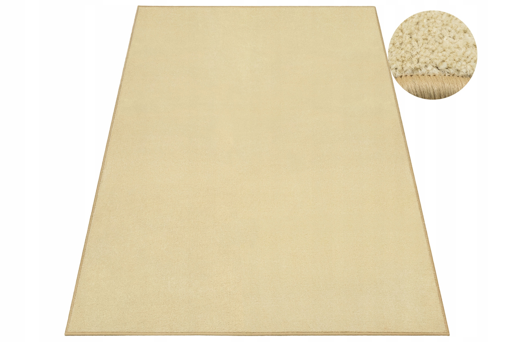 Dywan Beżowy Do Salonu Sypialni Miękki Na Filcu Gładki Tiffany 250x300 cm