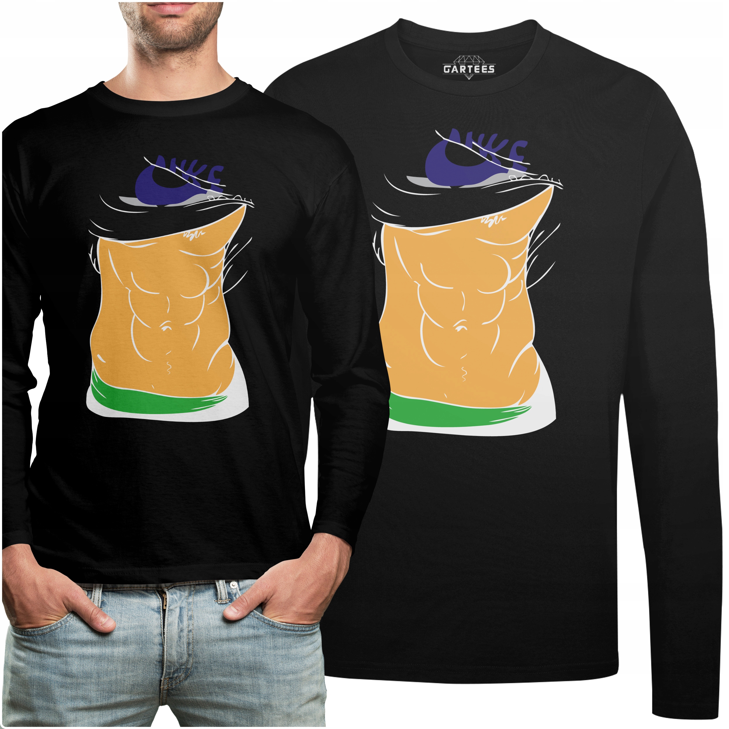 

Koszulka Long Na Prezent Krata Na Brzuchu Siłownia