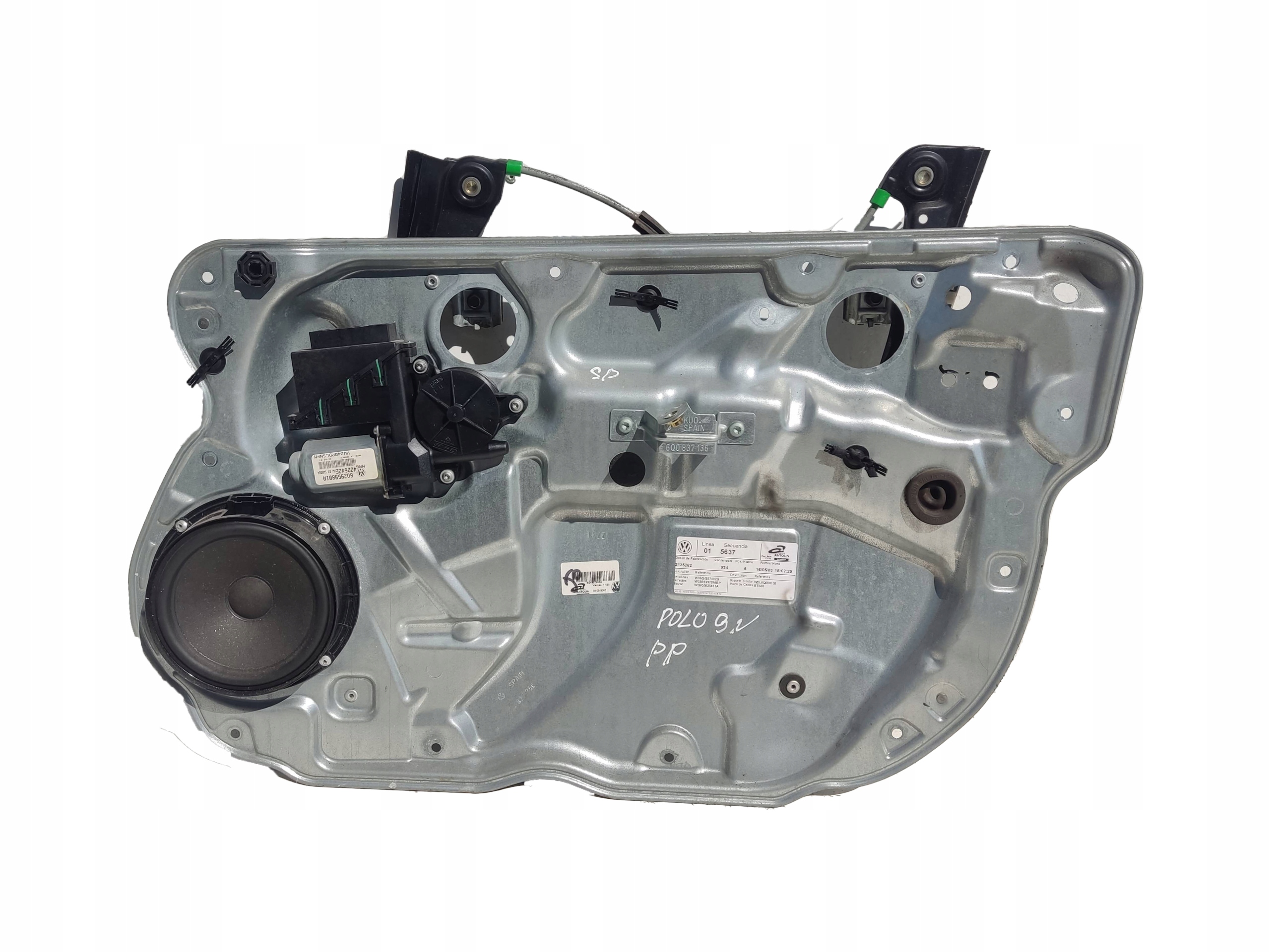 window regulator right front VW Polo IV complete