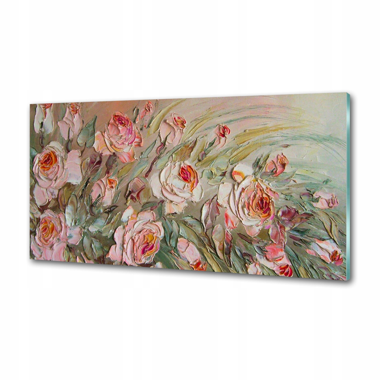 Sklenený panel do kuchyne Ruže 100 x 50 cm Lepidlo