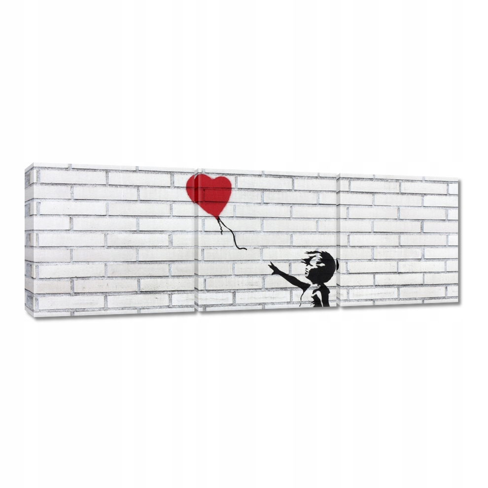 

Obrazy 120x40 Banksy Dziewczynka balon