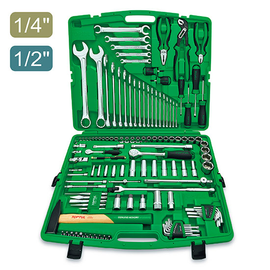 Sada Náradia Kľúčov Kufor Na Náradie 1/4" 1/2" 130KS Toptul GCAI130T0