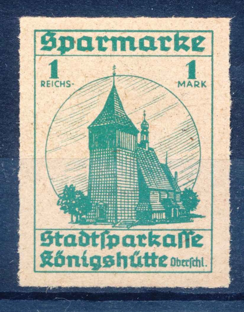 1941 KONIGSHUTTE/KRÓLEWSKA HUTA, SPARMARKE 1RM.