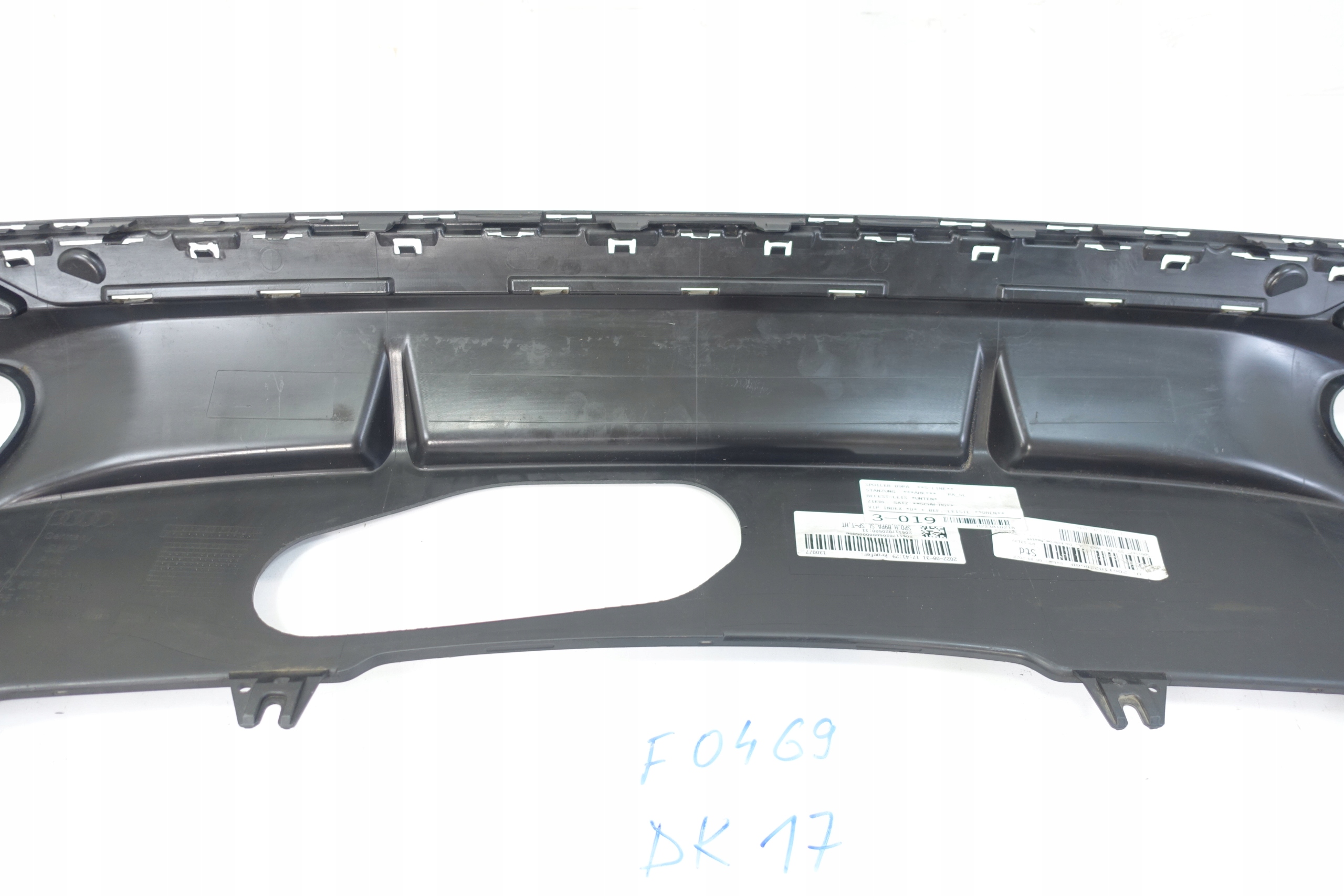 AUDI A4 B9 LIFT 2019- SPOILER diffusore Paraurti posteriore 8W0807521AB
