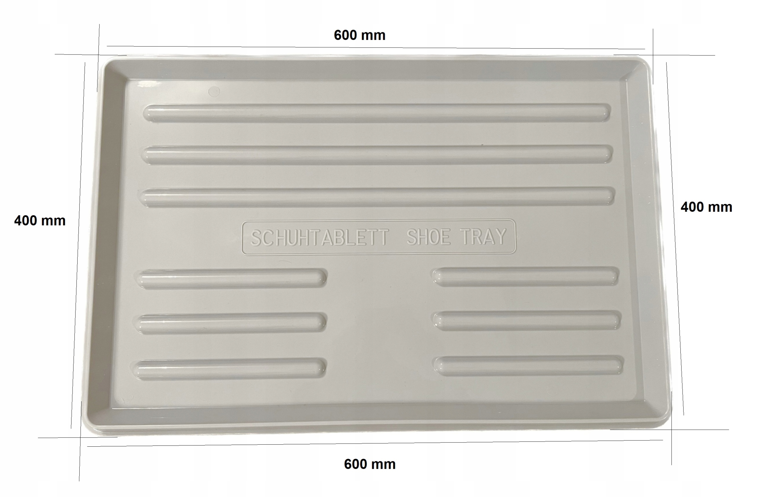ZESTAW PODKŁADEK POD BUTY OCIEKACZE 40x60 POPIEL 2 Marka inna