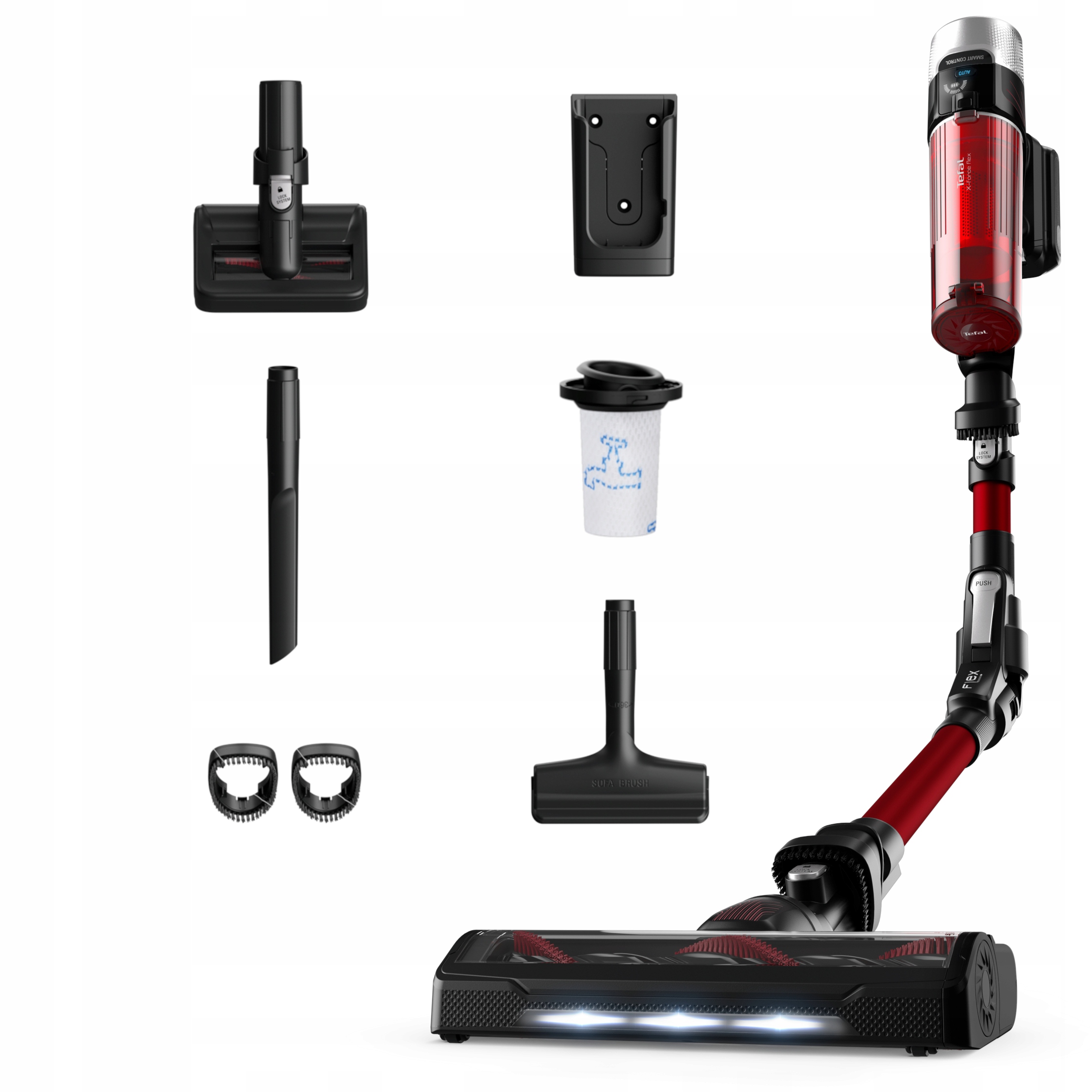 Odkurzacz pionowy Tefal X-Force Flex 9.60 TY2079 turboszczotka mocny ręczny