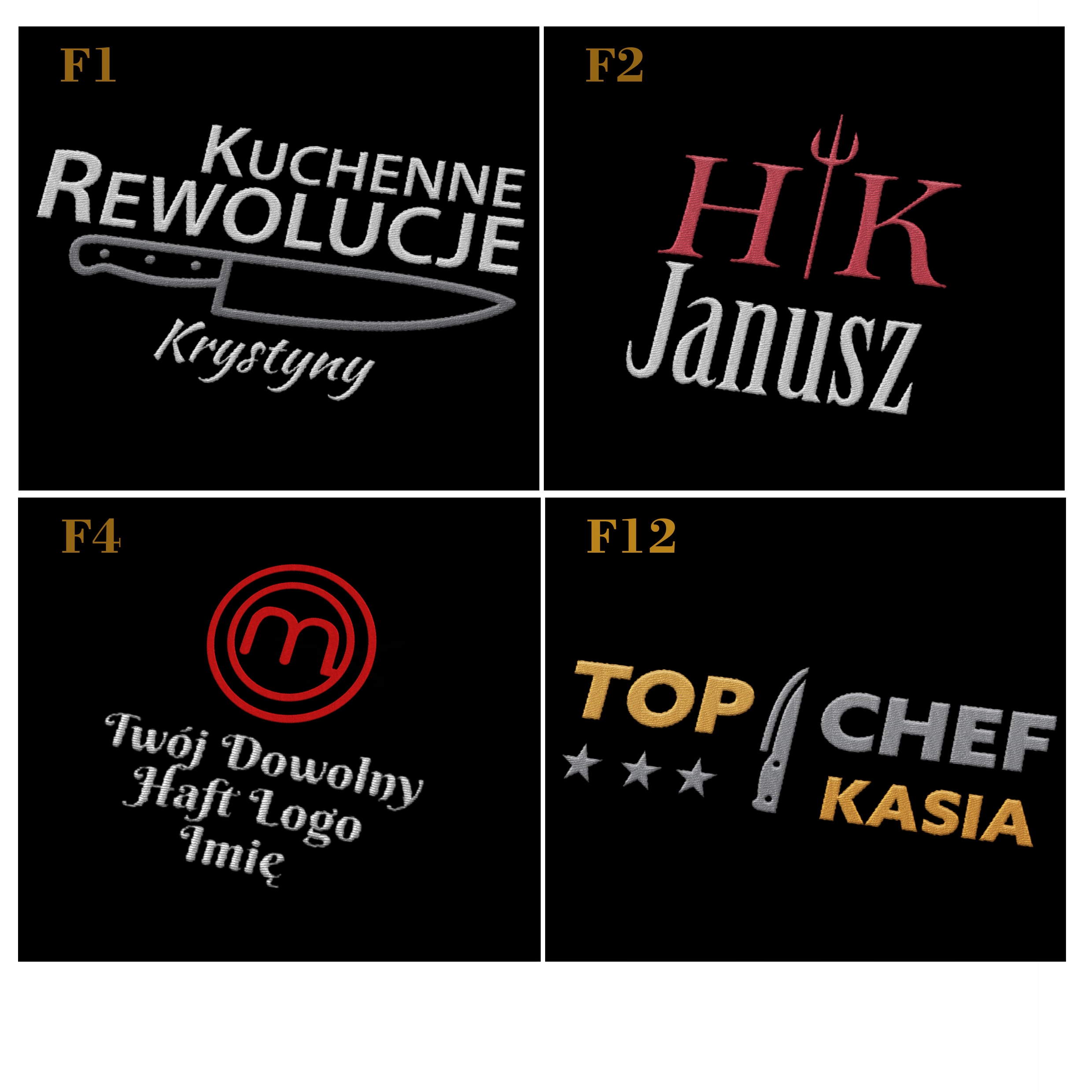 ZESTAW FARTUCH KUCHENNY SKRZYNIA PREZENT HAFT IMIĘ Marka Propa-Ganda