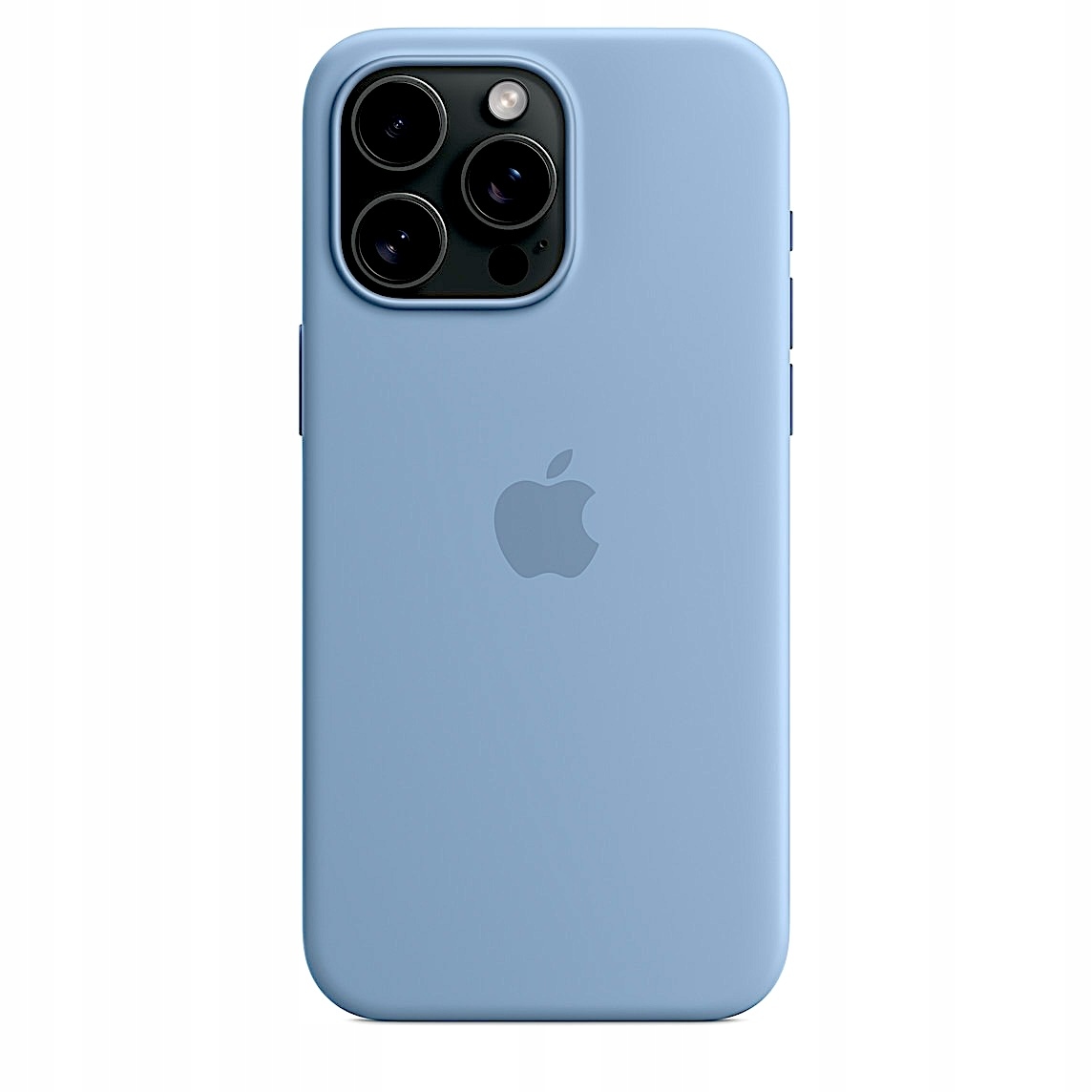 Silikonové pouzdro pro iPhone 15 Pro Max Zimní světle modrá barva Case Winter Blue