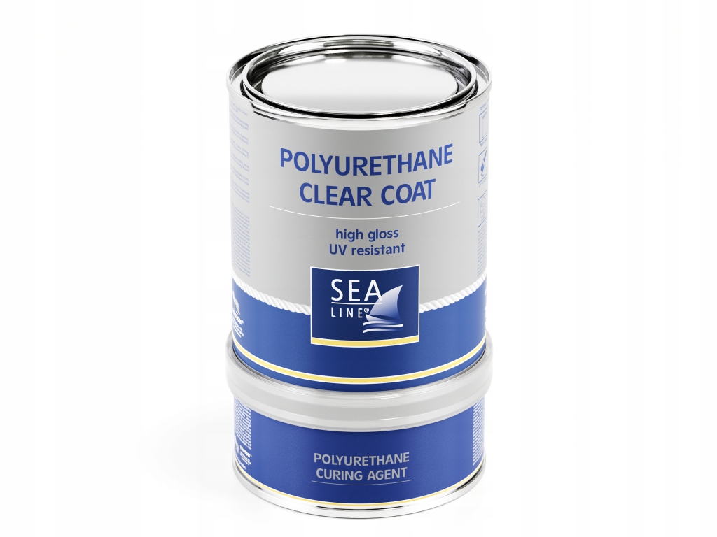 Sea-line Jachtowy Lakier Poliuretanowy 2K Bezbarwny 750ml 0,75l