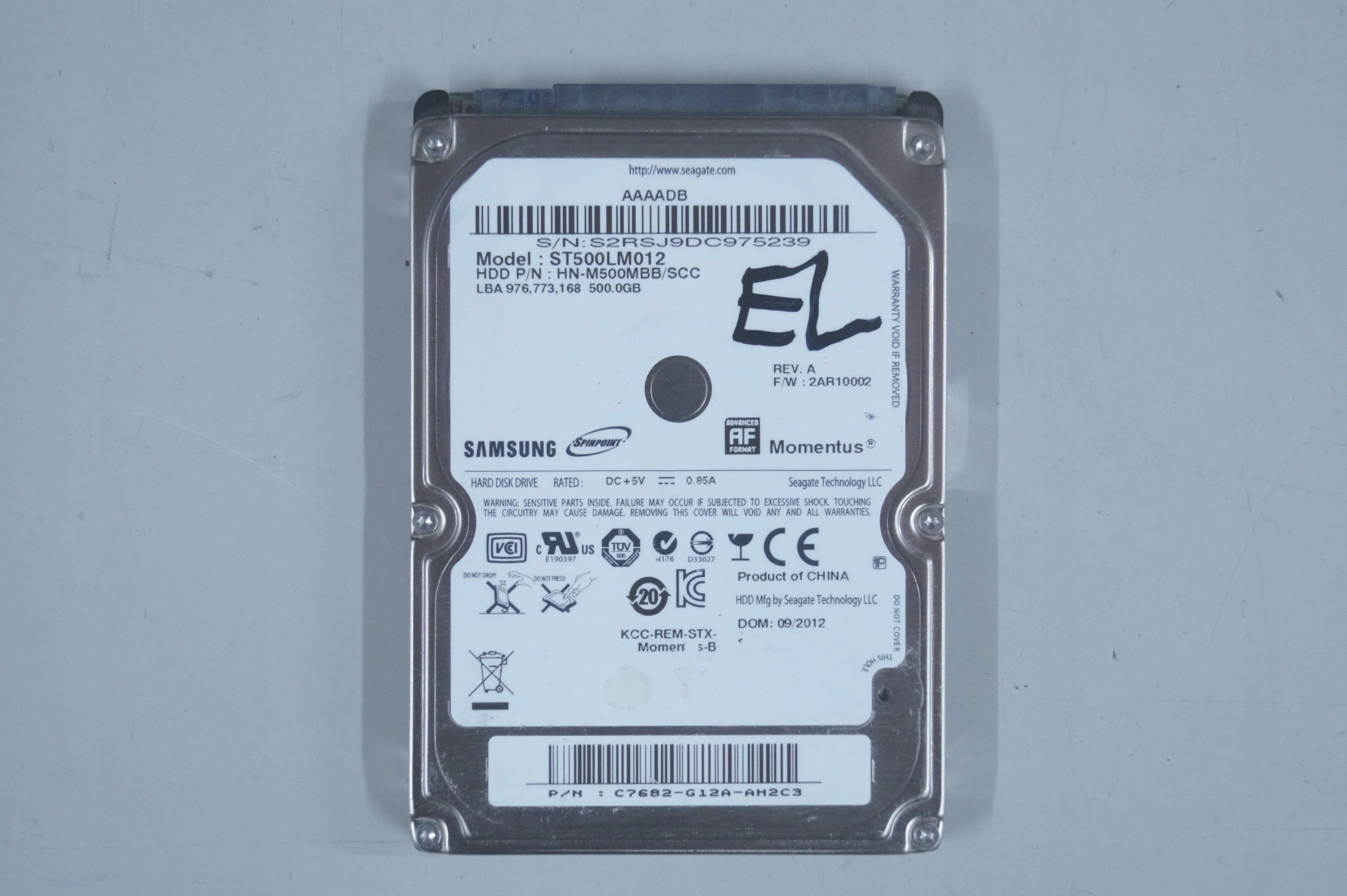 Elektronika do dysku Samsung ST500LM012