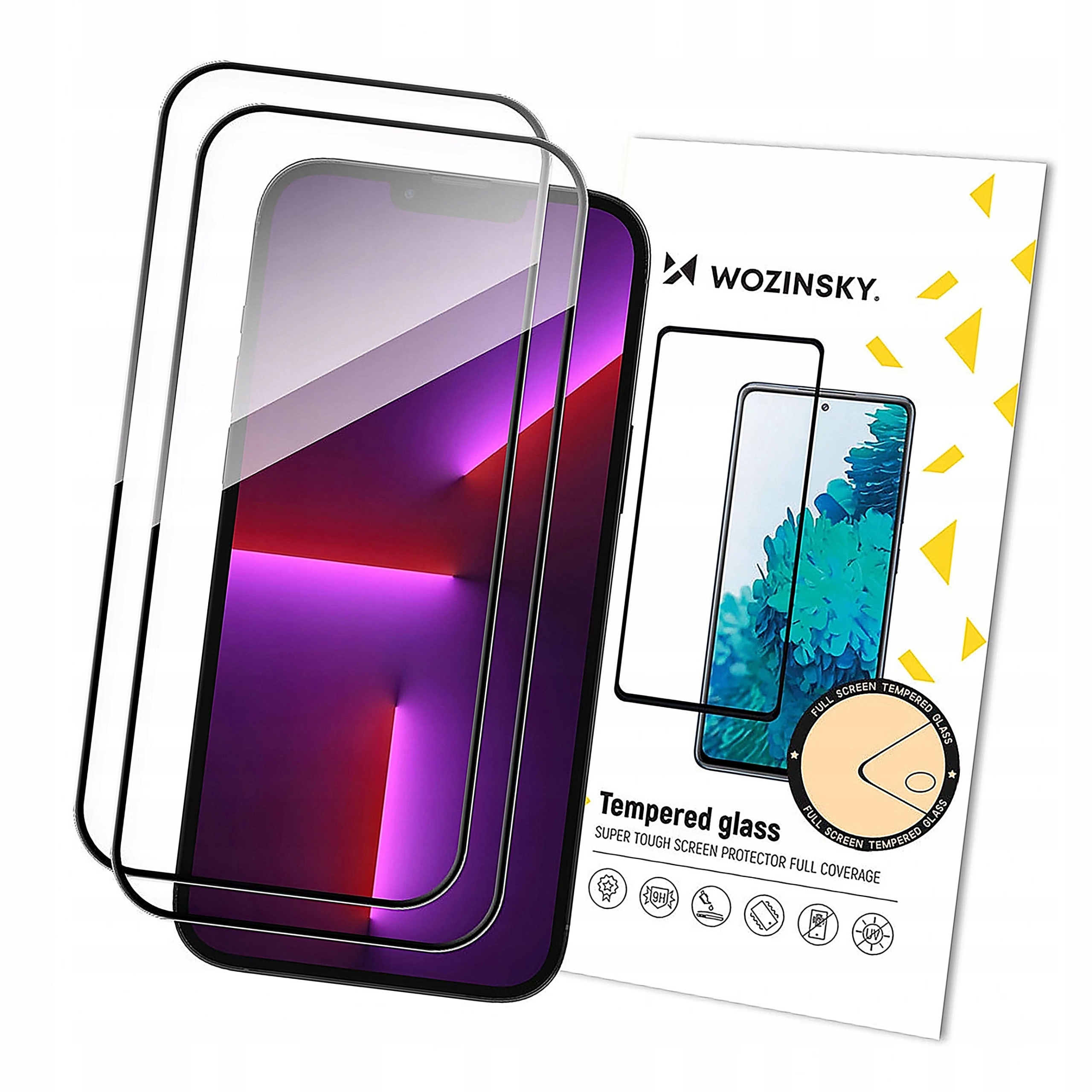 Szkło hartowane cały ekran ramka Full Glue iPhone 15 Pro Max czarne