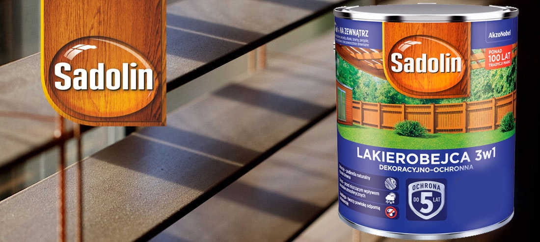 Sadolin Lakierobejca do drewna 3w1 2,5L Szary Marka Sadolin
