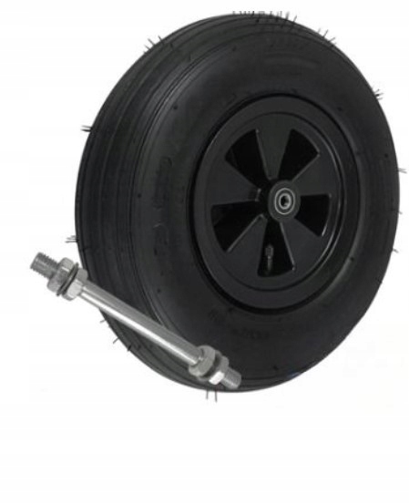 Kolečko 400 mm, pneumatické kolo Kabat, plastová obruč, otvor v náboji 12 mm