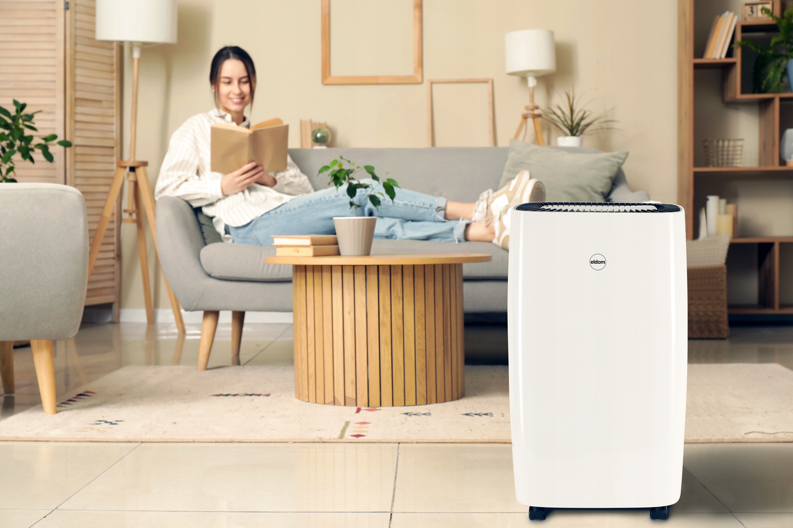 OSUSZACZ POWIETRZA POCHŁANIACZ WILGOCI OCZYSZCZACZ 10L/24H TIMER HIGROSTAT Funkcje urządzenia automatyczne wyłączanie humidistat programator czasowy regulacja prędkości termometr